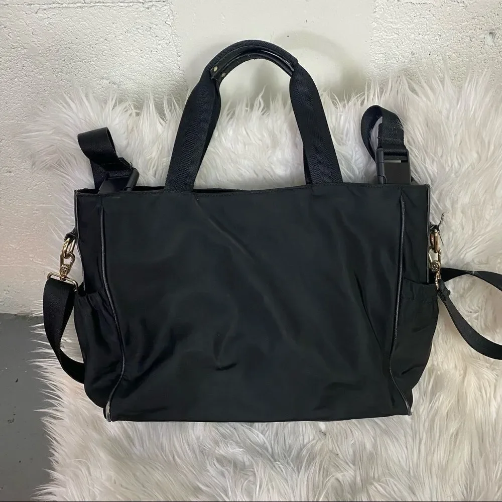 TOUS Black Crossbody Strap Water Repellent Baby Diaper Bag
